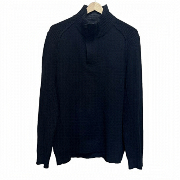 Ted Baker London Black Lambswool Cashmere Pullover Sweater Size 5 = XL - Picture 1 of 13